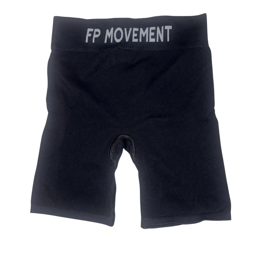 NWOT Free People X FP Movement Long Haul Bike Shorts Black XS/S